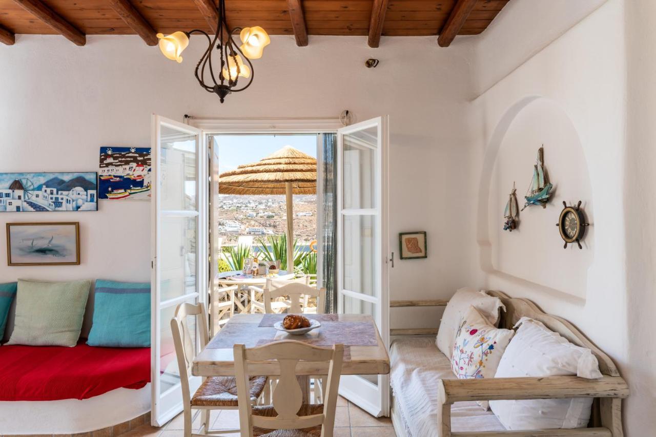 Yalos Mykonos Ornos Pouli Private Apartments W Shared Swimming Pool Mykonos Town المظهر الخارجي الصورة
