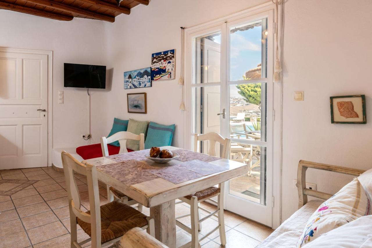 Yalos Mykonos Ornos Pouli Private Apartments W Shared Swimming Pool Mykonos Town المظهر الخارجي الصورة